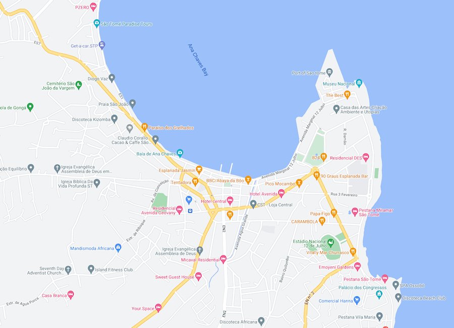 Map of Sao Tome