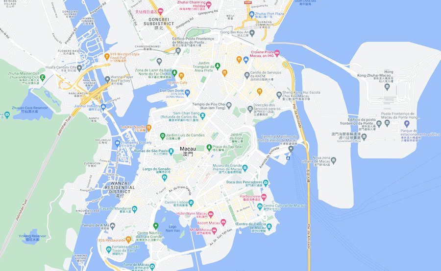 Macau Touris Map