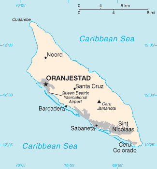 Map of Aruba