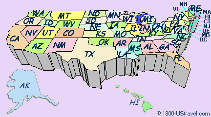 United States Map In 1800s