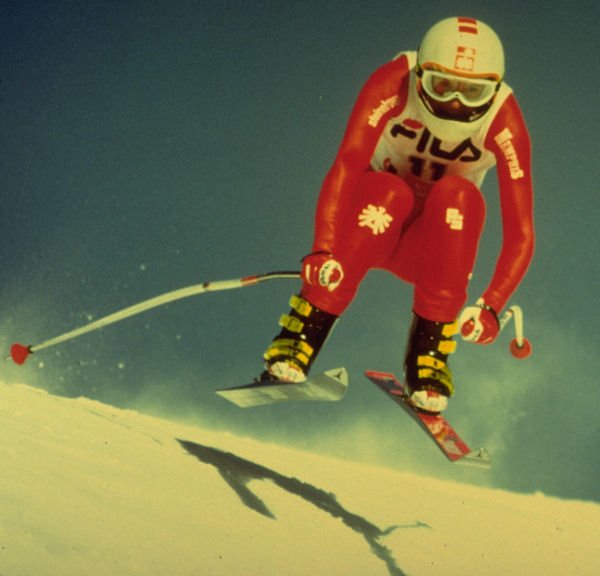 Capture The Colour Red - Downhill Skiing in Crans Montana, Switzerland