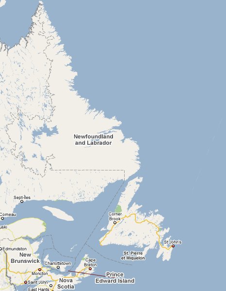 Newfoundland harbours, newfoundland dog vinyl graphics for tinted ...