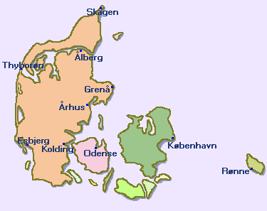Denmark Maps @ 1800-Countries.com