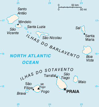 Map of Cape Verde