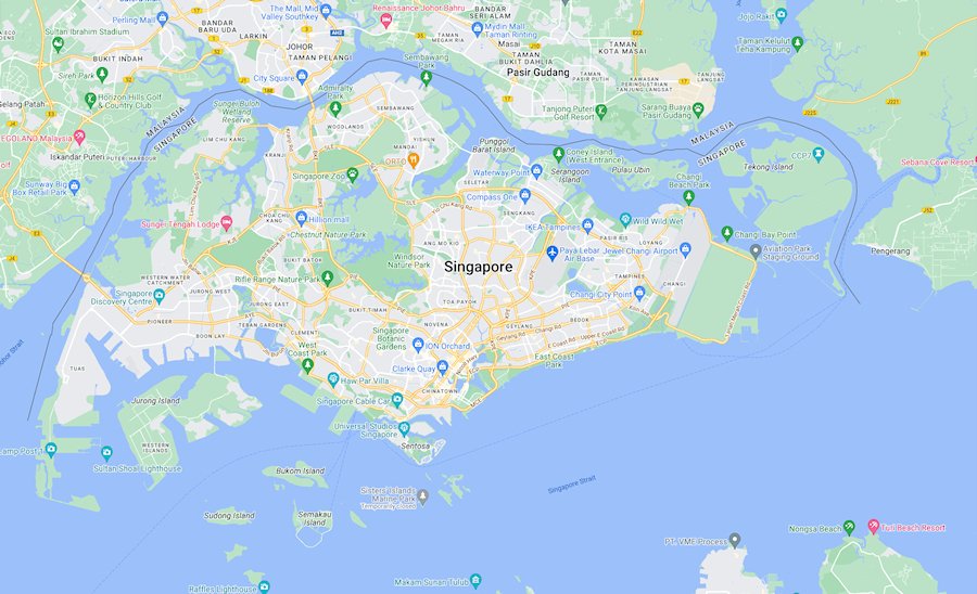 Map of Singapore