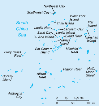Map of The Spratly Islands