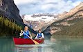 Canoeing on Lake Louise