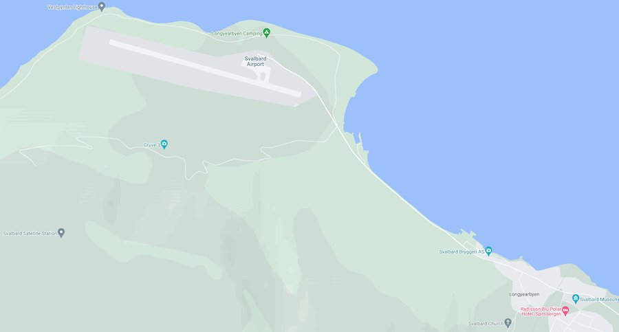 Map of Longyearbyen