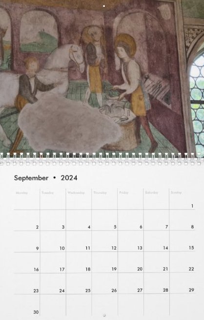 Travel Notes Wall Calendar - September