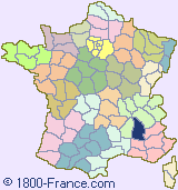 Department map of France showing the location of Dr�me.