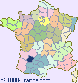 Department map of France showing the location of Lot-et-Garonne.