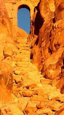 Steps down from Mt Sinai, Copyright Michel Guntern