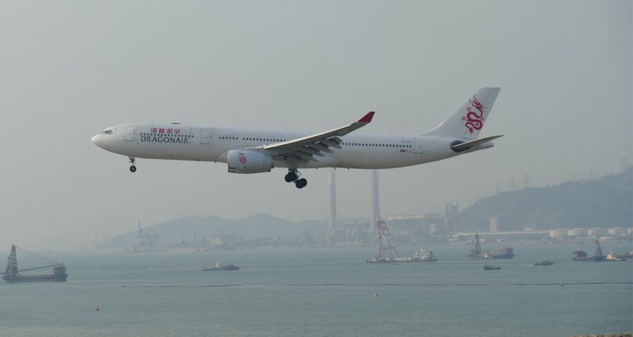 Landing in Hong Kong
