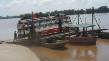 Travel by bus in Laos