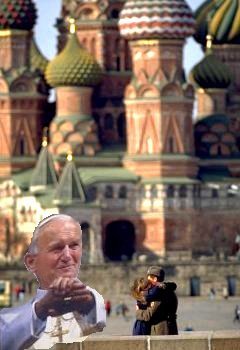 Pope John Paul II in Russia, as he would have wished it.