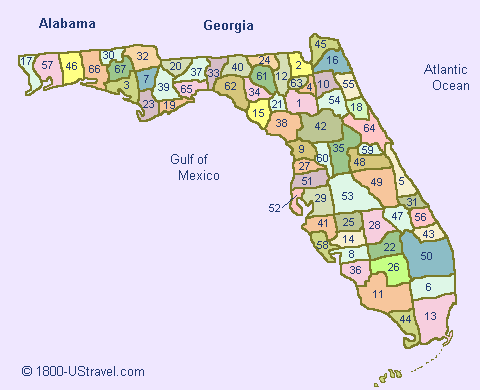 Coastal Counties in Florida  Map of florida, Florida, Florida travel guide